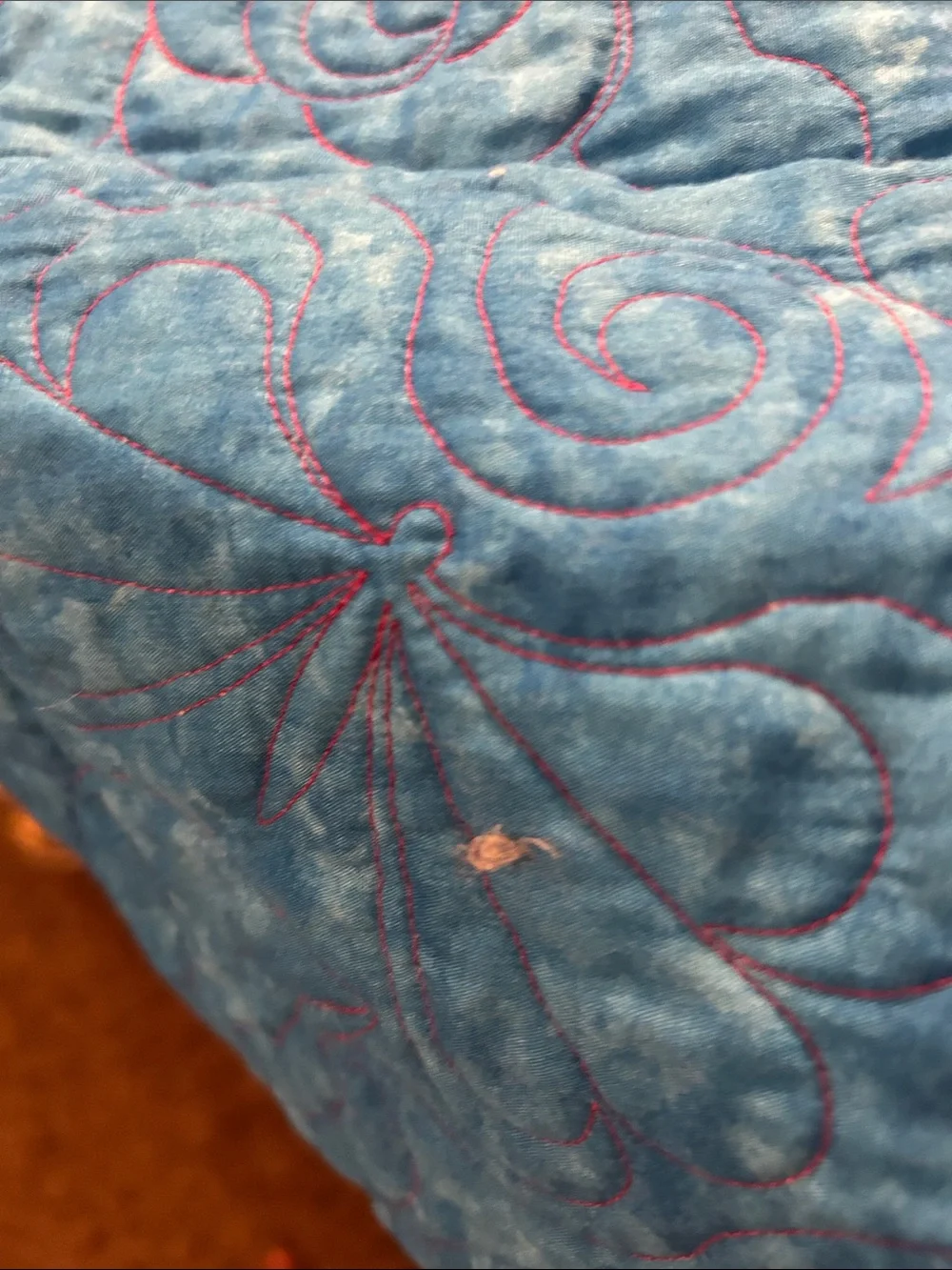 ONE OF A KIND-HANDCRAFTED Patchwork Floral Quilt - Multicolor